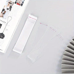 100pcs Self Sealing Cellophane Bag Treat Bags Adhesive Clear Cello Cookie Bags