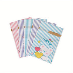20pcs Cartoon Candy Bag Biscuit Packaging Bag Gift Bag for Holiday Use