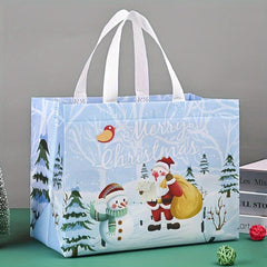 8pcs Gilding Christmas Gift Bags Tote Bags with Handles