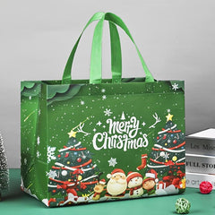 8pcs Gilding Christmas Gift Bags Tote Bags with Handles