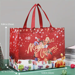 8pcs Gilding Christmas Gift Bags Tote Bags with Handles