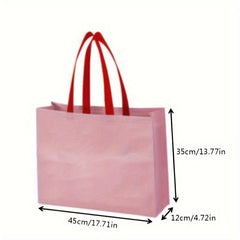 5pcs Christmas Gift Bag 3D Folding Shopping Bag Nonwoven Tote Bag Gift Bag