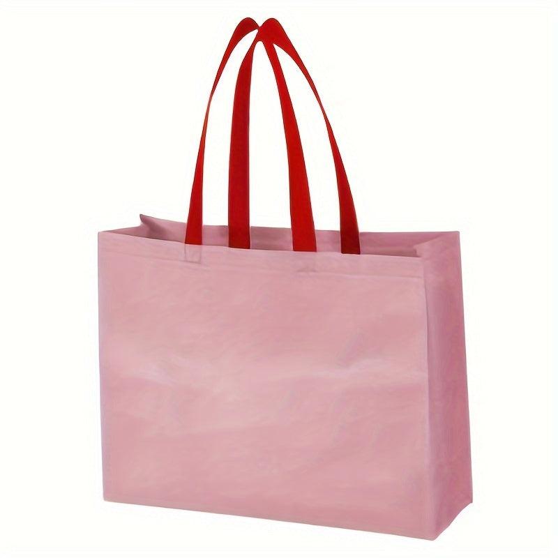 5pcs Christmas Gift Bag 3D Folding Shopping Bag Nonwoven Tote Bag Gift Bag