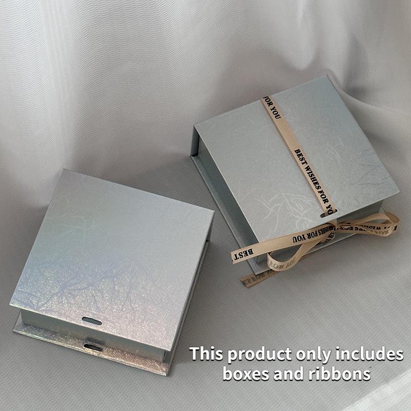 Mermaid Princess Christmas Magnetic Silver Laser Flip Jewelry Box Notebook