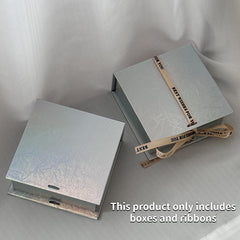 Mermaid Princess Christmas Magnetic Silver Laser Flip Jewelry Box Notebook