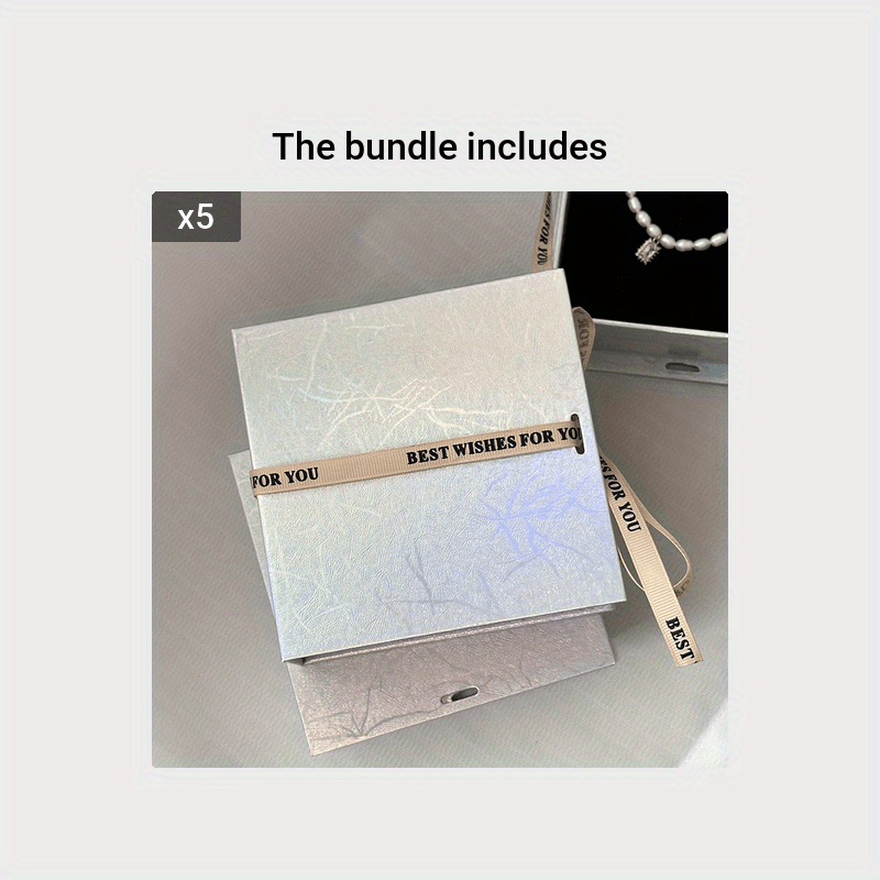 Mermaid Princess Christmas Magnetic Silver Laser Flip Jewelry Box Notebook