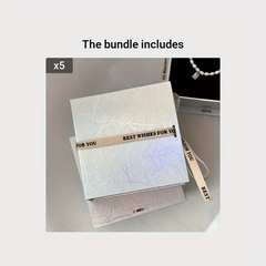 Mermaid Princess Christmas Magnetic Silver Laser Flip Jewelry Box Notebook