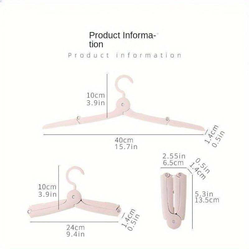 Portable Folding Clothes Hanger for Travel - Windproof & Anti-Slip - 40g