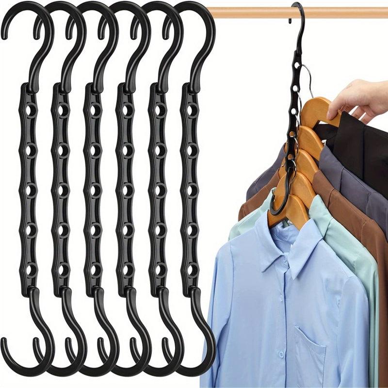 6pcs Magic Hangers - Closet Space Saver & Organizer