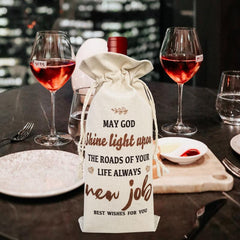 Job Wine Bottle Gift Bag Coworker Leaving & Party Decorations Bag