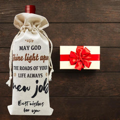 Job Wine Bottle Gift Bag Coworker Leaving & Party Decorations Bag