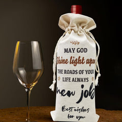Job Wine Bottle Gift Bag Coworker Leaving & Party Decorations Bag