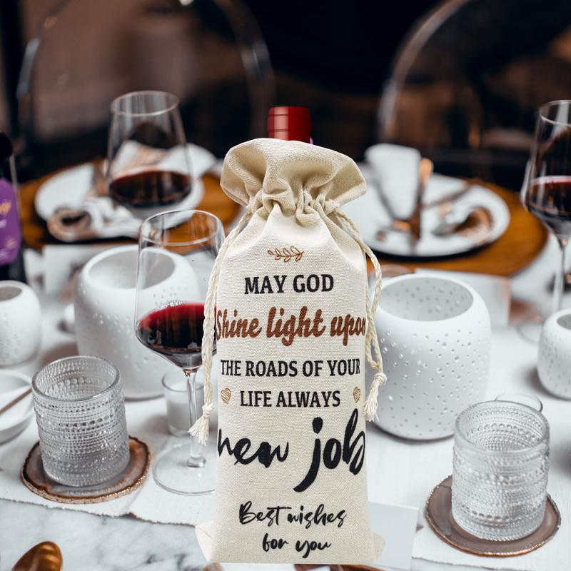 Job Wine Bottle Gift Bag Coworker Leaving & Party Decorations Bag
