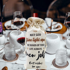 Job Wine Bottle Gift Bag Coworker Leaving & Party Decorations Bag