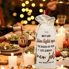 Job Wine Bottle Gift Bag Coworker Leaving & Party Decorations Bag