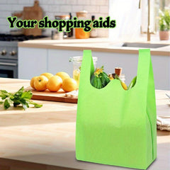 10pcs Supermarket Shopping Bag Handheld Environmental Protection Bag Handbag