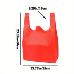 10pcs Supermarket Shopping Bag Handheld Environmental Protection Bag Handbag