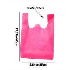 10pcs Hand-held Vest Bags for Supermarket Shopping