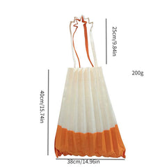 Unique Small Canvas Shopping Bag with Accordion Folds