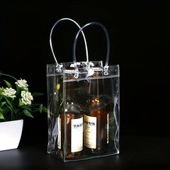12pcs Transparent Gift Storage Bags Lightweight Handbags