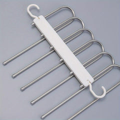 Stainless Steel Folding Trouser Rack Household Trouser Clip Hanger