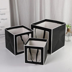Clear Window Gift Bag with Border for Shops