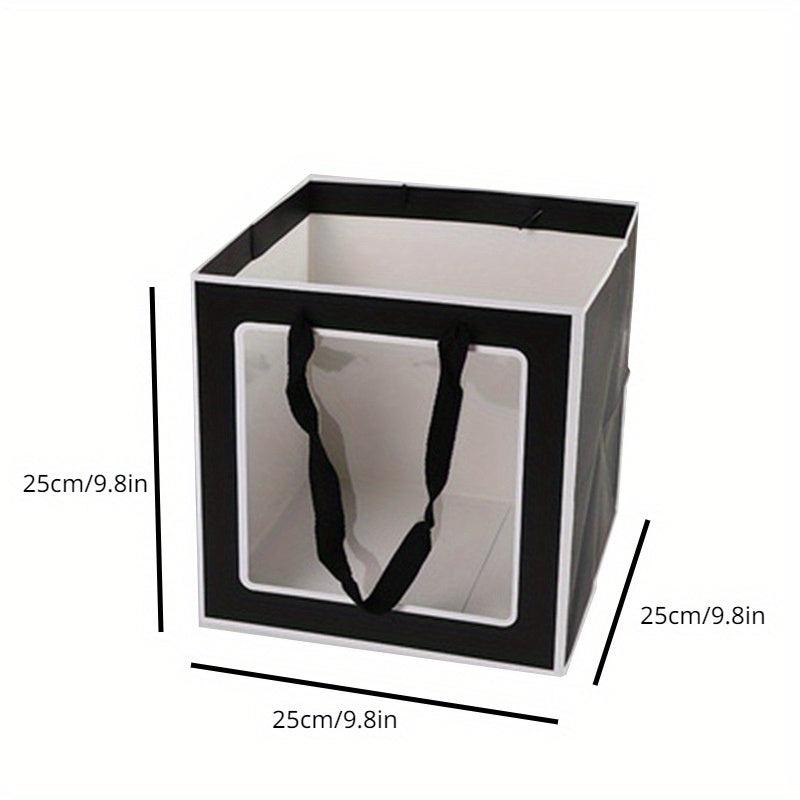 Clear Window Gift Bag with Border for Shops