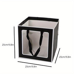 Clear Window Gift Bag with Border for Shops