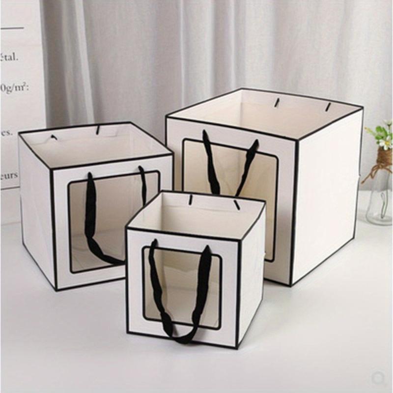 Clear Window Gift Bag with Border for Shops