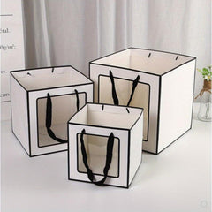 Clear Window Gift Bag with Border for Shops