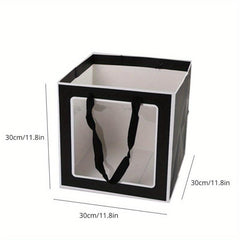 Clear Window Gift Bag with Border for Shops