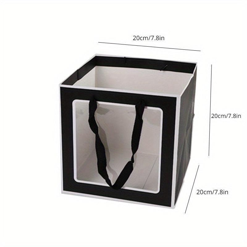 Clear Window Gift Bag with Border for Shops