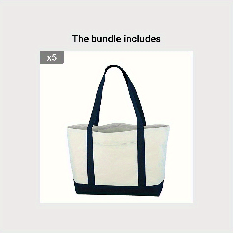 Portable Large Capacity Canvas Shopping Bag for Shops