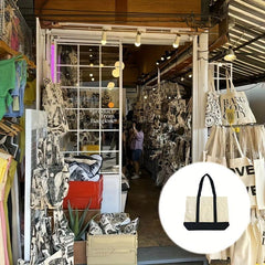 Portable Large Capacity Canvas Shopping Bag for Shops