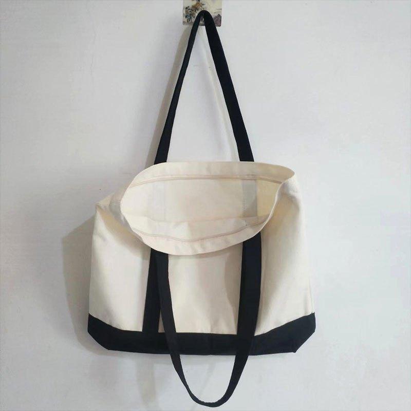 Portable Large Capacity Canvas Shopping Bag for Shops