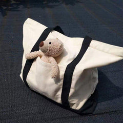 Portable Large Capacity Canvas Shopping Bag for Shops