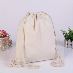 2pcs Canvas Shoulder Bag Casual Handbag For Beach Shopping