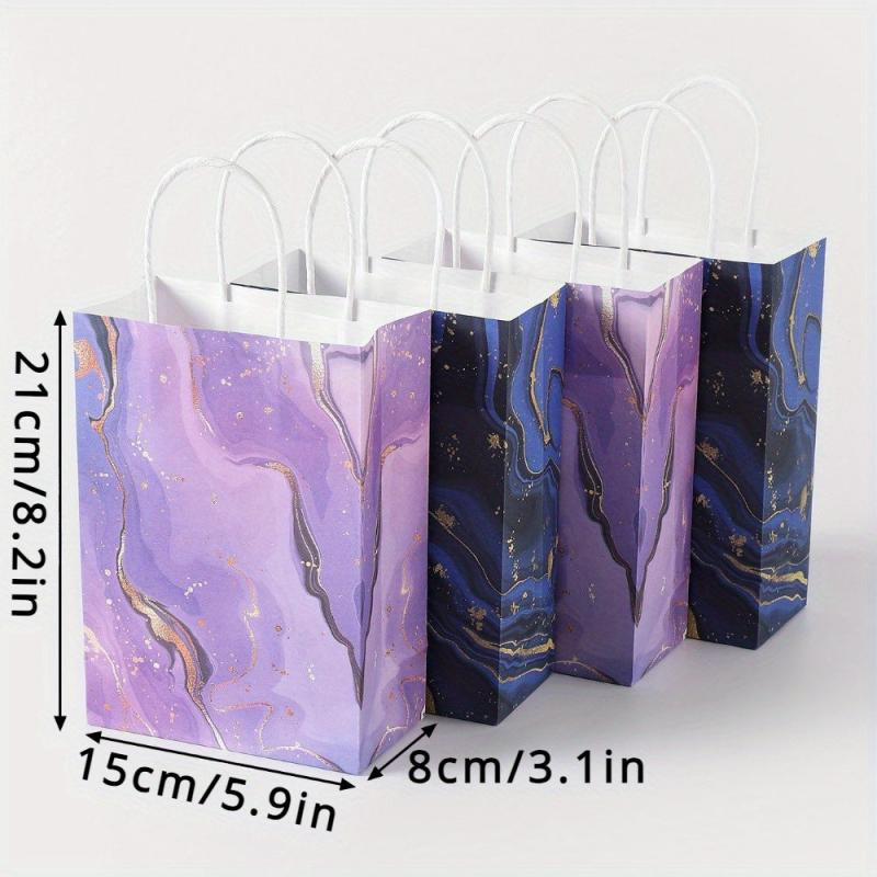 10pcs Medium Gift Bags W/ Tissue Paper for Parties Wedding, Shopping
