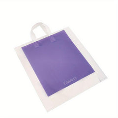 10pcs Frosted Handbags Plastic Gift Bags for Clothing Stores