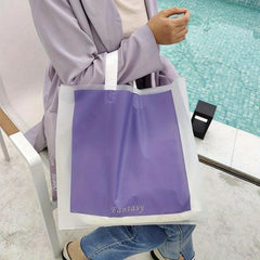 10pcs Frosted Handbags Plastic Gift Bags for Clothing Stores