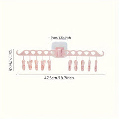 Multifunctional Clothes Hanger Sock Clip Plastic Socks Rack Children's Windproof