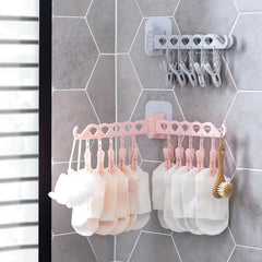 Multifunctional Clothes Hanger Sock Clip Plastic Socks Rack Children's Windproof