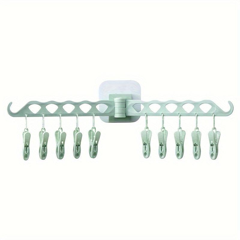 Multifunctional Clothes Hanger Sock Clip Plastic Socks Rack Children's Windproof