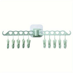 Multifunctional Clothes Hanger Sock Clip Plastic Socks Rack Children's Windproof