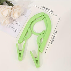 4pcs Folding Clothes Hangers Portable Non-slip Travel Hangers