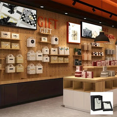 5pcs Gift Bags with Transparent Window Tote Paper Bags