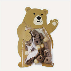 10pcs Cute Animal Cookie Bags for Retail Stores and Supermarkets