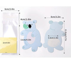 10pcs Cute Animal Cookie Bags for Retail Stores and Supermarkets