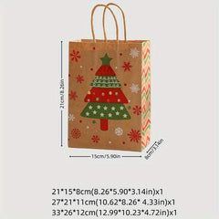 3pcs Christmas Gift Bag Set for Stores Party Holiday