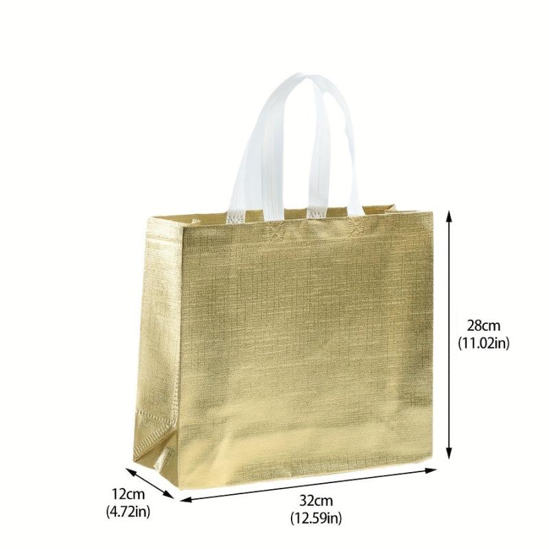 5pcs Laser Coated Non-woven Fabric Gift Bags